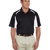 Men's Contrast Block Performance Dobby Polo