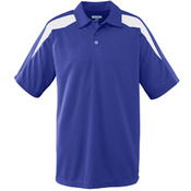 Wicking Textured Color Block Sport Shirt