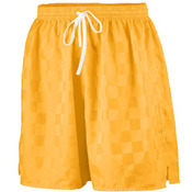 Youth Long Length Checkerboard Nylon Soccer Short